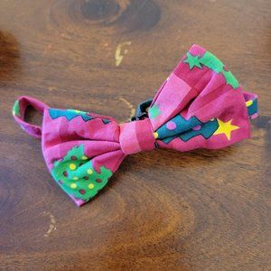 adjustable Christmas tree dog cat pet bowtie
